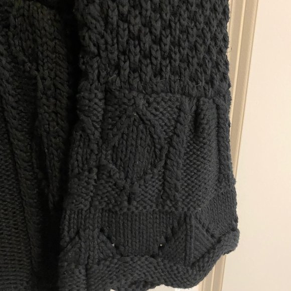 Ladies 100% Cotton Black Cardigan - Size M New Without Tags - Picture 7 of 7